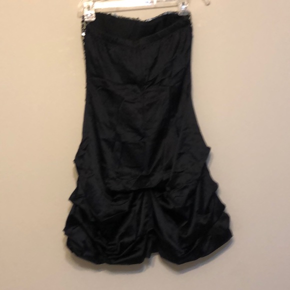 Black Strapless Sequin Dress - Picture 2 of 4